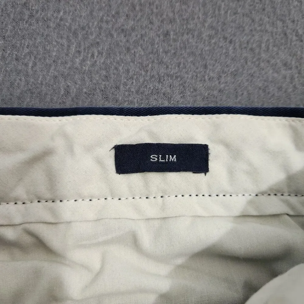 J. Crew Pants Men 32X30(28) Navy Flex Slim Chino